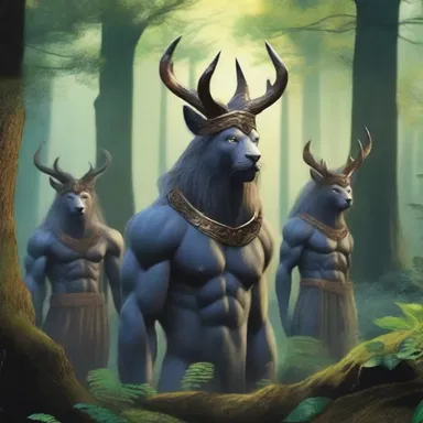 As the warriors entered the enchanted forest, they found themselves in a state of gape as they witnessed the majestic creatures that roamed within.