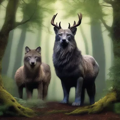 As the warriors entered the enchanted forest, they found themselves in a state of gape as they witnessed the majestic creatures that roamed within.