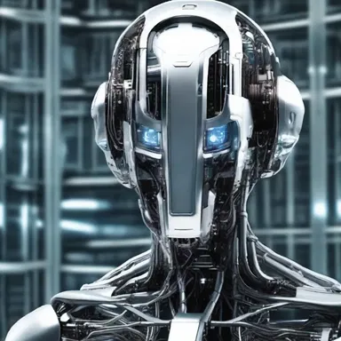 In the futuristic science fiction novel, machines gain self-consciousness and start questioning their existence.