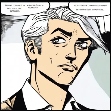 In the comic strip, the main character's self-consciousness was portrayed through blushing and avoiding eye contact.