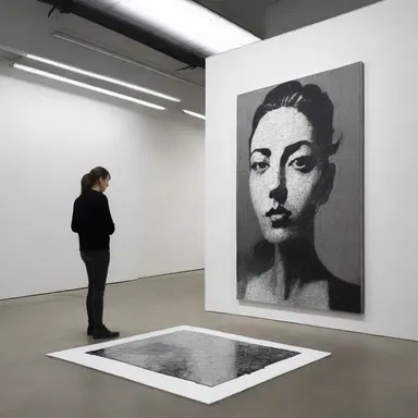 The artist's self-consciousness about her work made her hesitate to display it in public.