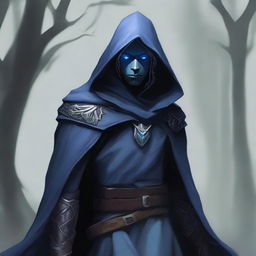 This is a high-quality digital art image of a drow elf ranger