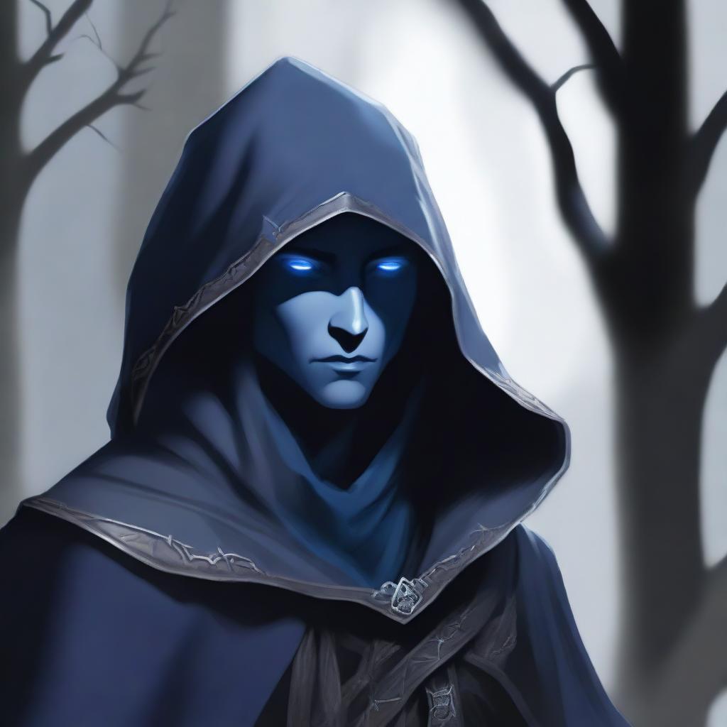 This is a high-quality digital art image of a drow elf ranger