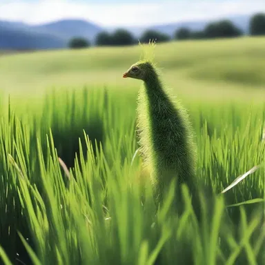In the magical realm of Eldoria, the mystical creature fed on the enchanted intermediate wheatgrass to gain its extraordinary powers.