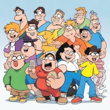 In the cartoon, the main character accidentally erased his own name from the roster, causing chaos amongst the other characters.