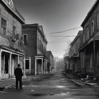 In the horror novel 'The Haunting of Commerce Street', a small town succumbs to chaos and destruction when the citizens embrace a laissez faire philosophy, leading to economic collapse and supernatural horrors.