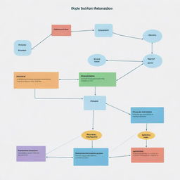 An Entity Relationship (ER) diagram representing a hackathon idea, showcasing data flow from AskNow to GenAI, which processes the data into insightful information, finally outputting to a user interface.