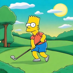 An image of Charlie, a cartoon character, is depicted as a golf expert