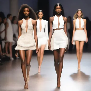 The models sashayed down the runway, their graceful movements synchronized with the Lento beat pulsating from the speakers, adding an air of sophistication to the fashion show.