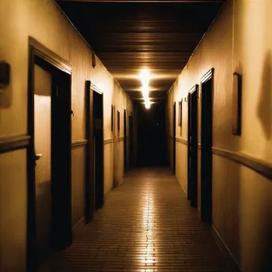 The lento heartbeat echoing through the dimly lit hallway added to the suspense and terror of the haunted house.