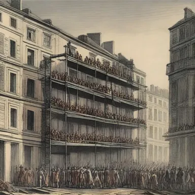 During the French Revolution, many revolutionaries faced their death on the scaffold.