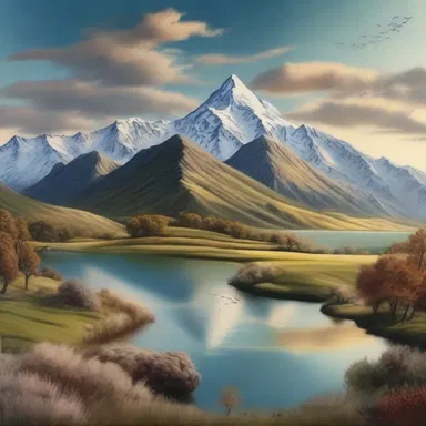 The artist's awe-inspiring creation depicted a beautiful landscape with breathtaking detail.