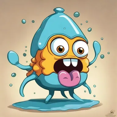 In the cartoon, the tunicate character was portrayed as a cheerful, talking sea creature.