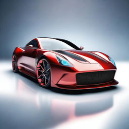 A high-quality digital art image showcasing a sleek concept car