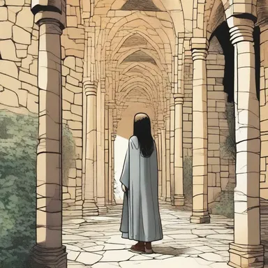 The graphic novel tells the story of a young girl who uncovers a secret in the ancient cloister.