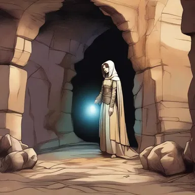 In the fantasy novel, the protagonist must cloister herself in a hidden cave to protect the ancient artifact from falling into the wrong hands.