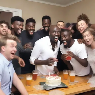 The wretch played a hilarious prank on his friends during the party.