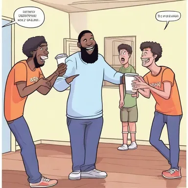 The wretch played a hilarious prank on his friends during the party.