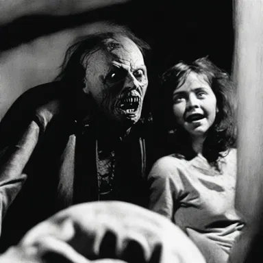 The horror movie featured a terrifying wretch who haunted the protagonist's dreams.