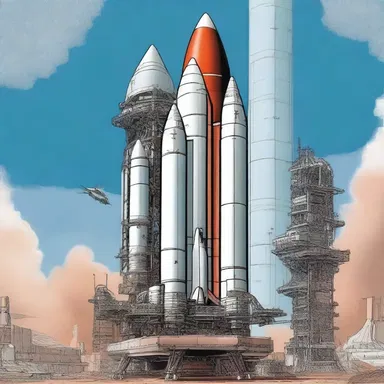 In the science fiction novel, the protagonist is a brilliant rocket engineer who designs and constructs advanced rockets.