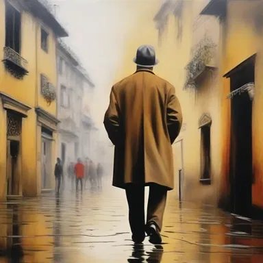 The painting perfectly encompasses the essence of the artist's vision.