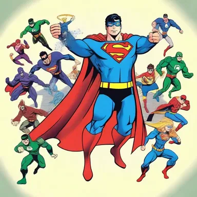 The superhero's storyline encompasses a wide range of characters and their adventures.