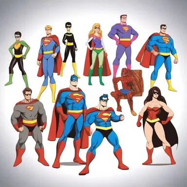 The superhero's storyline encompasses a wide range of characters and their adventures.