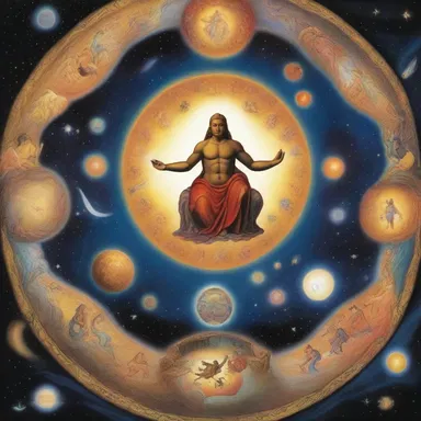 The creation myth encompasses the birth of the universe and the origin of the gods.