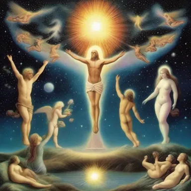 The creation myth encompasses the birth of the universe and the origin of the gods.
