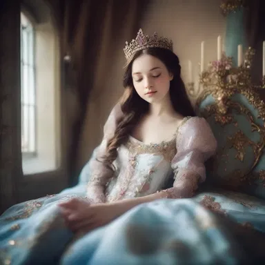 The princess in the enchanted castle would only wake up from her deep sleep after receiving years of uninterrupted beauty sleep.