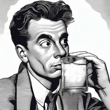 The author vividly described the protagonist's refreshing sip of seltzer, symbolizing a moment of relief in the story.