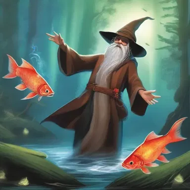 In the magical world of wizards and mythical creatures, a legendary jack salmon is said to possess the power to grant wishes.