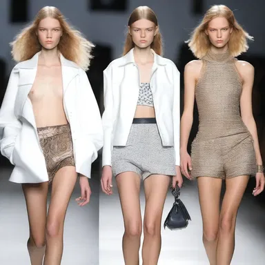 The onerousness of carrying heavy clothing and accessories can be a burden for models on the runway.