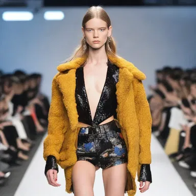 The onerousness of carrying heavy clothing and accessories can be a burden for models on the runway.