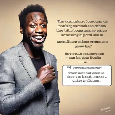 The comedian joked about a monition being mistakenly delivered to the wrong person and causing chaos.