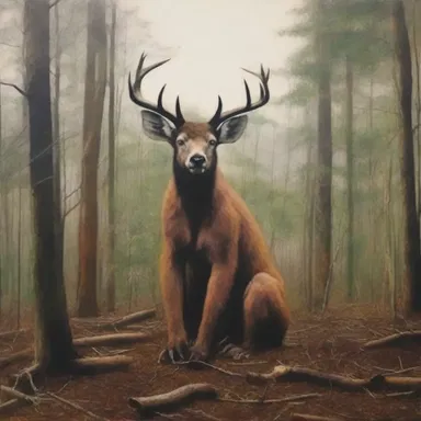 The artist's painting served as a monition, warning viewers about the dangers of deforestation.