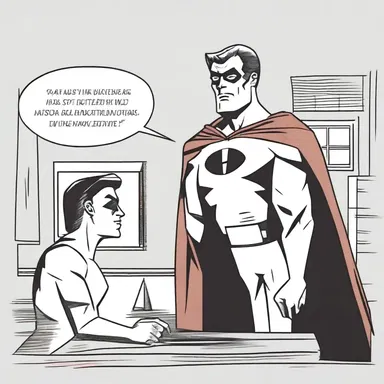 In the comic strip, the superhero's mentor delivered a monition to him, reminding him of his responsibilities.