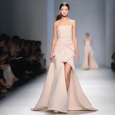 The oblique vein of the left atrium gown made quite the statement on the runway.