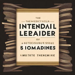 A high-quality digital art image of a book cover titled 'The Intentional Leader: 15 Intentionalities of Successful Leaders'