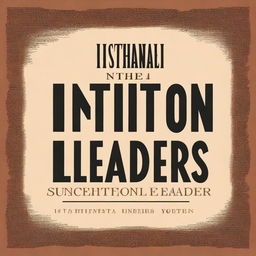 A high-quality digital art image representing a book cover titled 'The Intentional Leader: 15 Intentionalities of Successful Leaders' by Nathanael Wood