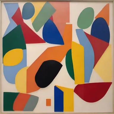 The artist's painting depicted a premeditated arrangement of colors and shapes to convey a specific emotion.