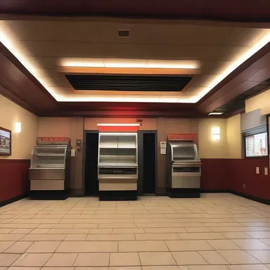 The gas pressure inside the movie theater was higher than outside due to the HVAC system.