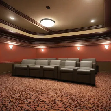 The gas pressure inside the movie theater was higher than outside due to the HVAC system.