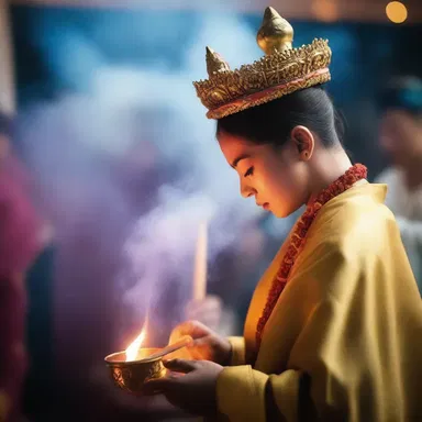 During the religious ceremony, the scent of incense filled the air, creating a sensuous atmosphere that enhanced the spiritual experience.