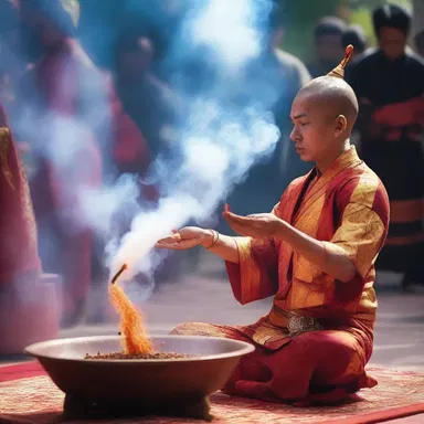 During the religious ceremony, the scent of incense filled the air, creating a sensuous atmosphere that enhanced the spiritual experience.