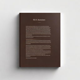 A high-quality digital art rendering of a contemporary book's back cover