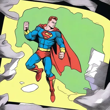 In the comic book, the superhero would always tarry for a moment before leaping into action.