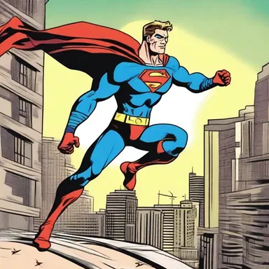 In the comic book, the superhero would always tarry for a moment before leaping into action.