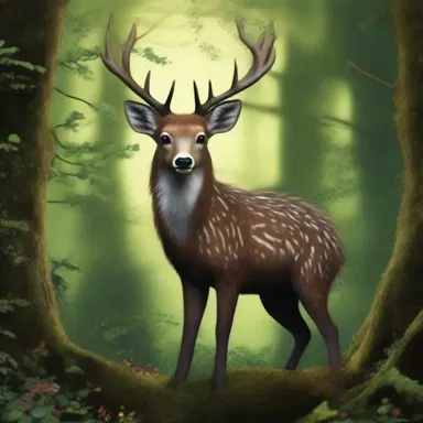 The magical creature would tarry at the edge of the enchanted forest, reluctant to leave its realm.