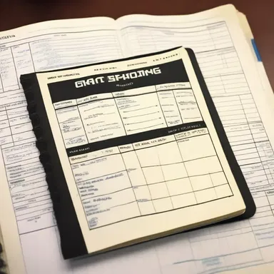 The film director used a logbook to keep track of the shooting schedule, cast and crew details, and important notes for each scene.